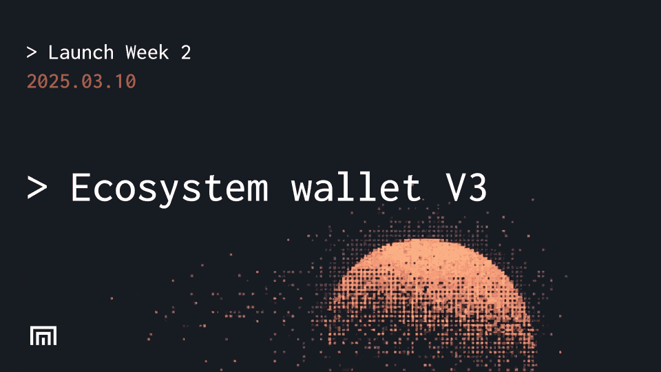 Ecosystem V3: Improvements on UX and DevEx